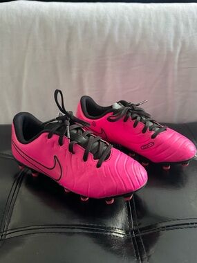 Nike Youth Soccer Cleats - Hot Pink and Black